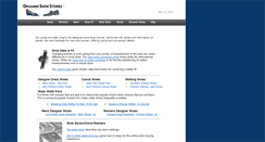 Desktop Screenshot of designershoestores.com